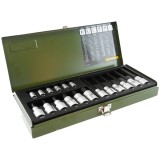 Proxxon 23100 - Set capete chei tubulare 2-14 mm patrat 1/4 si 1/2 inch 18 bucati