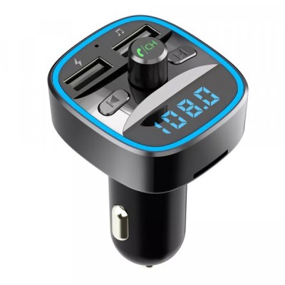 Modulator FM Bluetooth Techsuit JamLink, 2 x USB-A - 1 x microSD foto