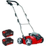 Einhell GE-SC 35/1 Li PXC + Twinpack - Scarificator 350 mm + Set 2 acumulatori Li-Ion 18 V 4 Ah