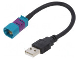 Adaptor Antenă Fakra USB A, 4Carmedia