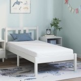 vidaXL Saltea Alb 80 x 160 cm Spumă cu memorie și gel