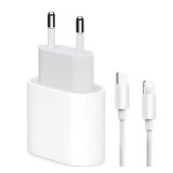 Incarcator rapid, DCSZVIGS, Compatibil seria iPhone 14/13/12/11/8/X/XS/XS Max/XR, USB-C, 2M, 20W, Alb