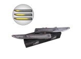 Lampa semnalizare aripa Ford Mondeo (Ba7), 03.2007-09.2010, model tuning, montare fata, stanga+dreapta, semnalizare dinamica; LED; transparent; tunin