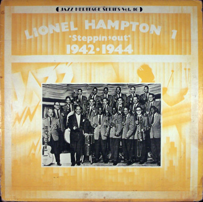 Vinil Lionel Hampton &amp;lrm;&amp;ndash; 1 Steppin&amp;#039; Out 1942 . 1944 (EX) foto