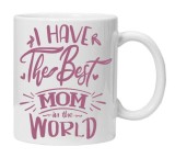 Cana alba personalizata &quot;i have the best mom in the world model 2.&quot;, INOVATIX&reg;. 330ml