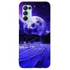 Husa compatibila cu Oppo A16 model To the moon, Silicon, TPU, Viceversa, Transparent, Carcasa