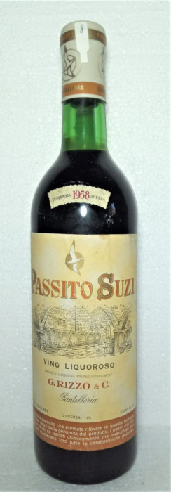 8 vin LIQUOROSO ROSU PASSITO SUZI, Recoltare 1958 CL 72 GR 16