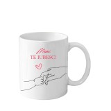 Cana personalizata pentru mama (Cea mai buna mama) alba, 330 ml
