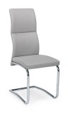 Cumpara ieftin Scaun cu spatar din piele ecologica gri argintiu Thelma 44 cm x 58 cm x 104 h x 47 h