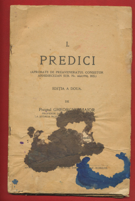 Gheorghe Maior &quot;Predici&rdquo; Editia a doua&quot; Arad 1925