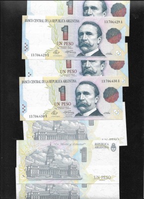Argentina 1 peso convertible 1993 xf-aunc pret pe bucata foto