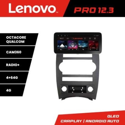 Navigatie Jeep Commander Lenovo PRO 4+64 12.3 inch qled android 4G DSP gps internet Kit-commander CarStore Technology foto