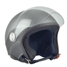 Casca open face pentru scuter - motocicleta (demi-jet) Max Helmets model DJ06 LS Vision (V2B) culoare: gri mat (GTS) &ndash; 100% MADE IN ITALY S (55/56cm)