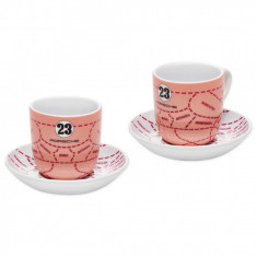 Set Cesti Espresso Portelan Editie Limitata Oe Porsche Pink Pig Roz WAP0506600M917