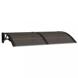 Cumpara ieftin Copertina de usa, negru, 150x75 cm, policarbonat