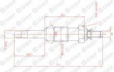 Bujie incandescenta FIAT FIORINO (147) (1980 - 1993) QWP WGP109 foto