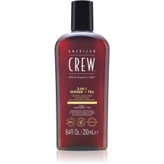 American Crew 3 in 1 Ginger + Tea șampon, balsam și gel de duș 3 &icirc;n 1 pentru barbati 250 ml
