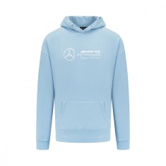 Mercedes AMG Petronas hanorac de bărbați cu glugă Retro blue F1 Team 2023 - XXL