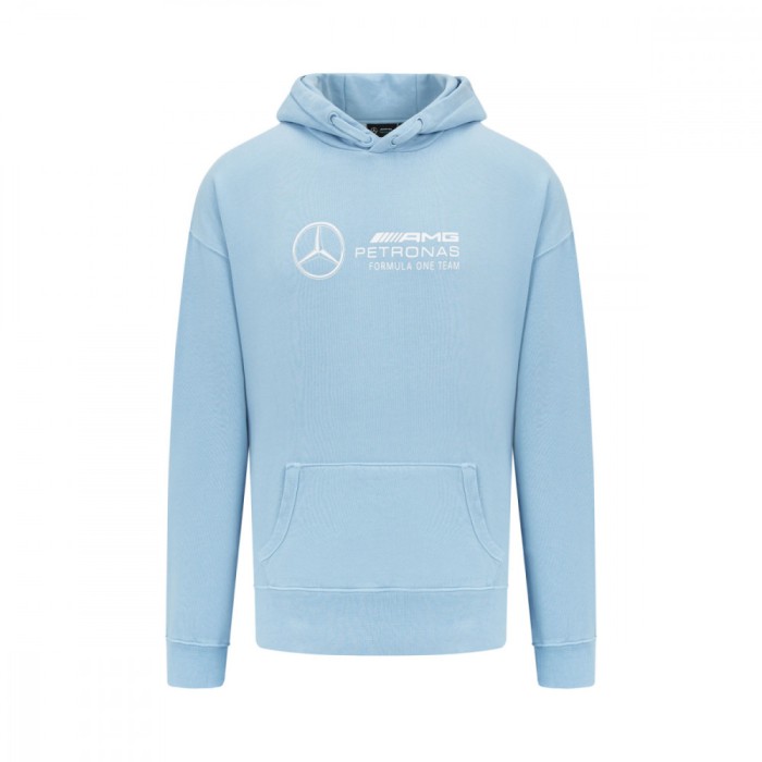 Mercedes AMG Petronas hanorac de bărbați cu glugă Retro blue F1 Team 2023 - XXL