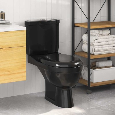 Vas WC cu rezervor, negru foto
