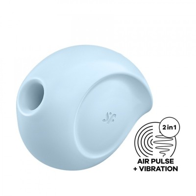 Stimulator Sugar Rush Air Pulse+Vibration USB Silicon Albastru foto