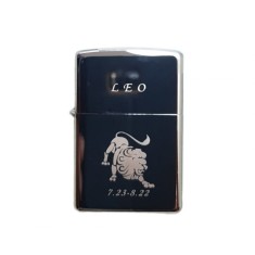 Bricheta Metalica Gravata Zodie Leu, Leo Zodiac , 3,5 X 5,5 Cm