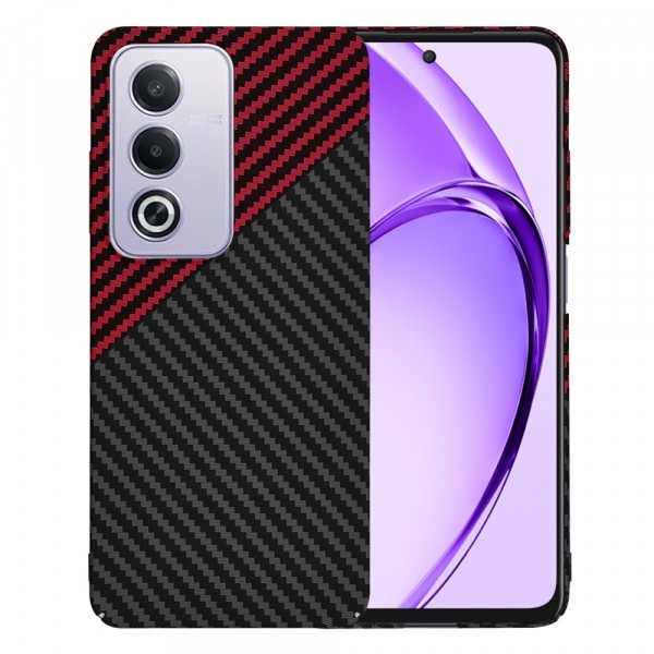Husa pentru Oppo A80, Techsuit, Carbonite FiberShell Vortex, Rosie
