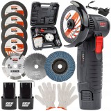 Mini flex polizor unghiular 76mm 12V 2 x 2Ah fara perii (RTSZK0134)