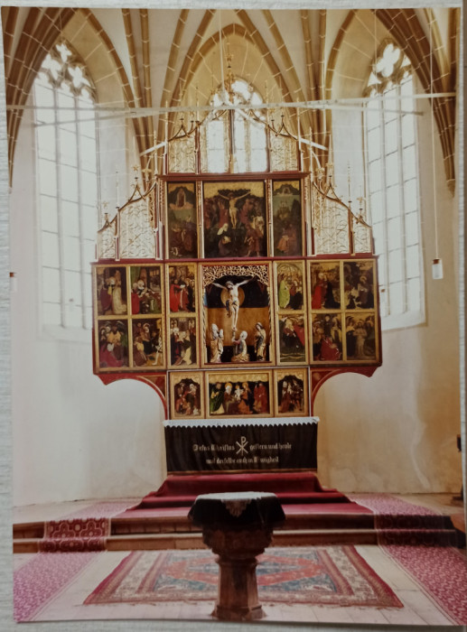 Altarul Bisericii din Biertan// fotografie de presa anii &#039;90-2000