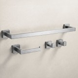 Set accesorii pentru baie Rio Brush Nickel 4 piese