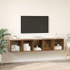 VidaXL Set dulap TV 2 pcs Lemn vechi 37 x 37 x 142.5 cm Lemn compozit
