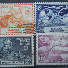 MALAYA SELANGOR 1949 SERIE UPU