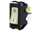 Comutator Rocker DPST ON-OFF 10A 250V Alb