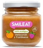 Piure BIO din piersici si zmeura, +6 luni Smileat