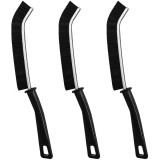 Set 3 perii curatare colturi si margini, Peri rigizi de 20 mm, maner ergonomic, Maturi manuale