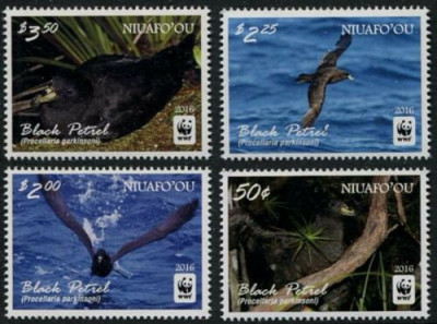 Niuafo&amp;#039;ou 2016 - Fauna WWF, pasari, serie neuzata foto