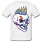 Tricou &quot; Skull with mohawk &quot;