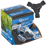 Set cuplaje furtun cu 3 cai Sky-Line 1 / 2&quot;, 30 bucati, Geko G72950A