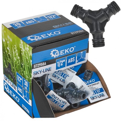 Set cuplaje furtun cu 3 cai Sky-Line 1 / 2&amp;quot;, 30 bucati, Geko G72950A foto