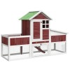 Cusca pentru iepuri cafeniu 170x63x113 cm lemn masiv de pin