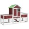 Cusca pentru iepuri cafeniu 170x63x113 cm lemn masiv de pin