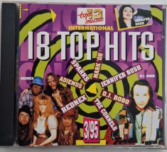 Various &lrm;&ndash; 18 Top Hits International 3/95 NM / NM cd muzica anii '90 disco Top 13 Music ; EU, 1995