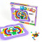 Joc educativ mozaic, TechnoK, 300 de pioneze de 13 mm, colorate