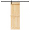 VidaXL Ușă glisantă cu set de feronerie 70x210 cm, lemn masiv de pin