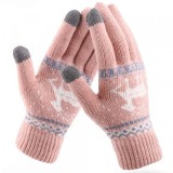 Manusi De Iarna Tactile Dama Techsuit ST0002, Marime Universala, Roz