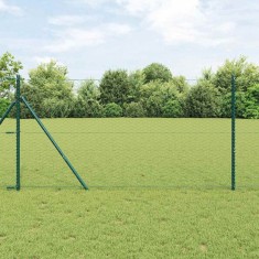 vidaXL Gard hexagonal Verde 1.2 x 10 m Oțel