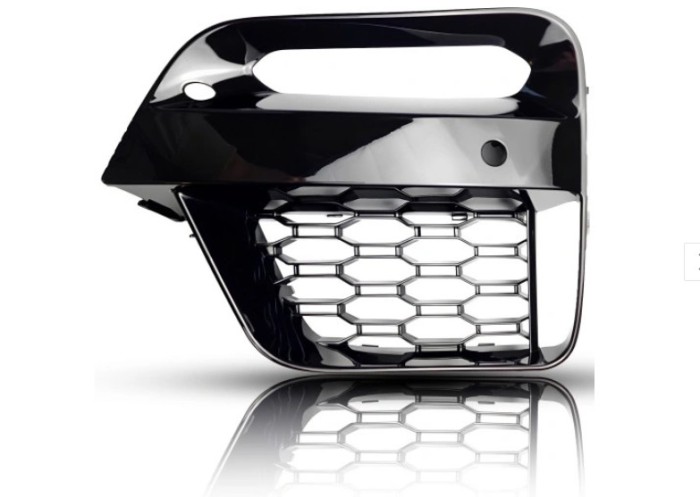 Grila bara protectie, spoiler Bmw X3 (G01), 06.2017-07.2021; X4 (G02), 03.2018-, model: pachet,M, montare fata, stanga, gaura senzor parcare; gauri p