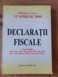 Declaratii fiscale 2009