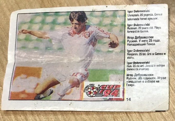 COLOB Actibild Fodbal 1994 Nr. 14