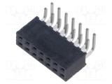 Conector şiruri pini mamă 14 PIN 2mm aurit THT SAMTEC